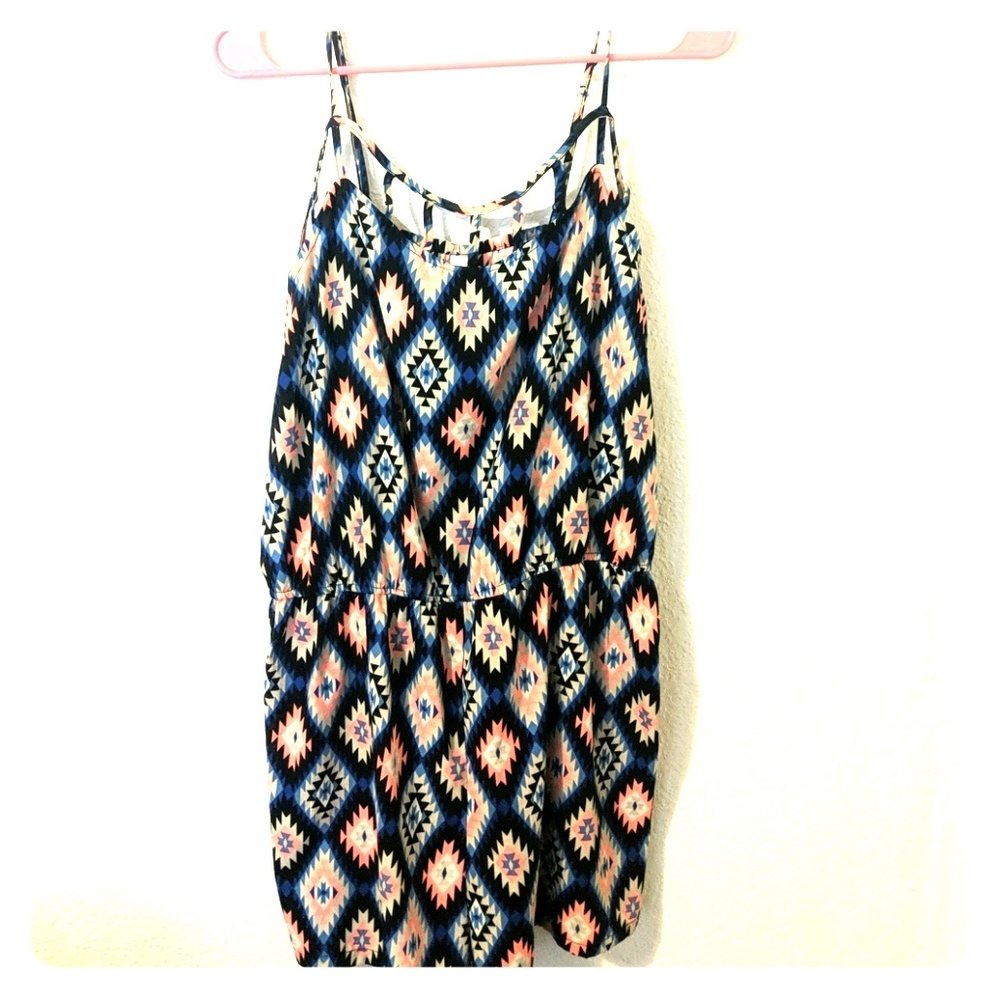 Fun print summer romper
